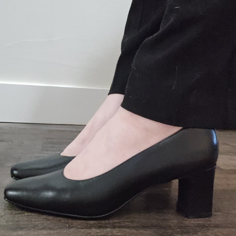 Vintage Leather Kitten Heels